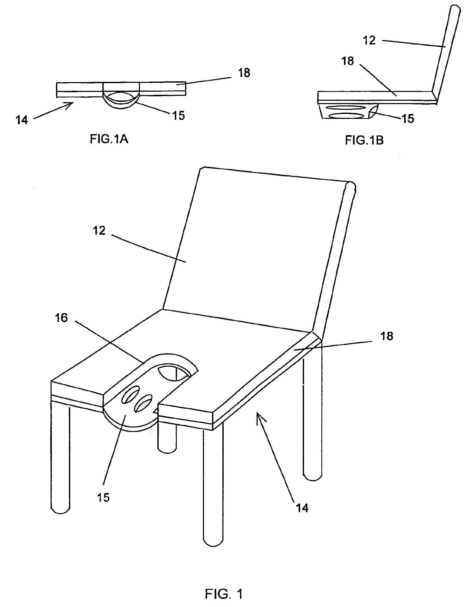 Seat with contoured-front for localized body heat dispersion and pressure reduction