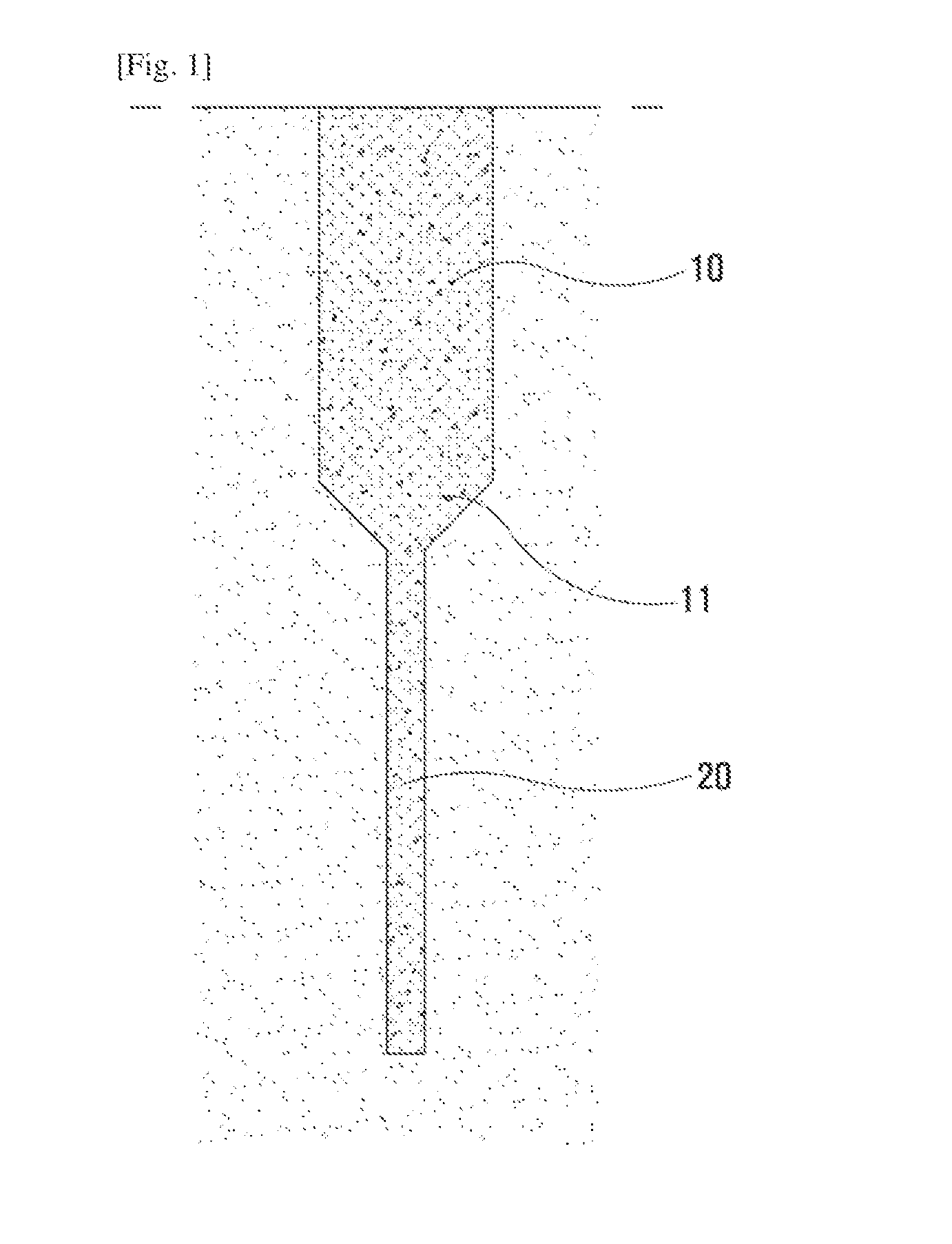 Hybrid foundation structure, and method for building same