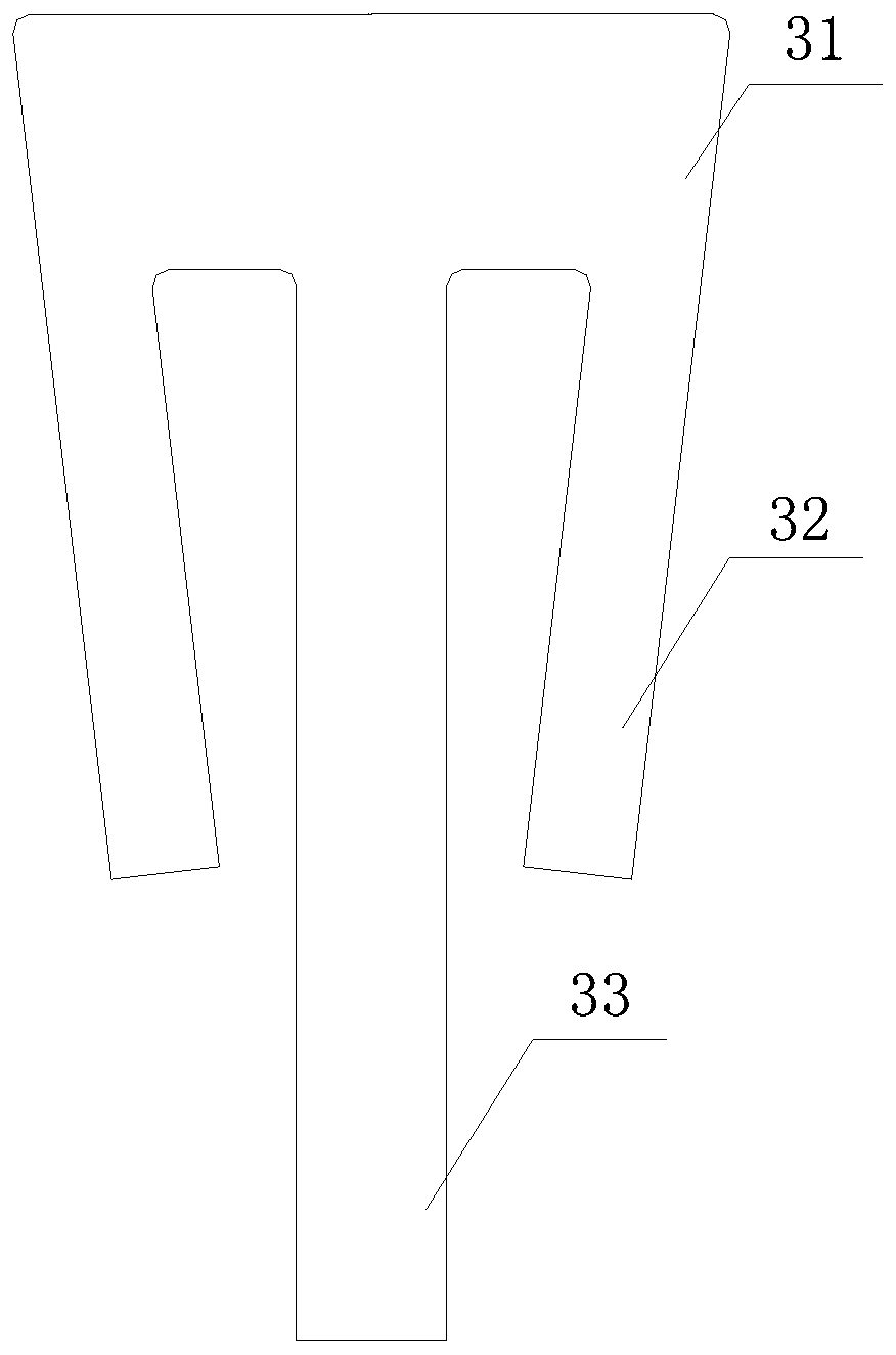 Special-shaped fork arm-adopted resonant quartz tuning fork temperature sensor