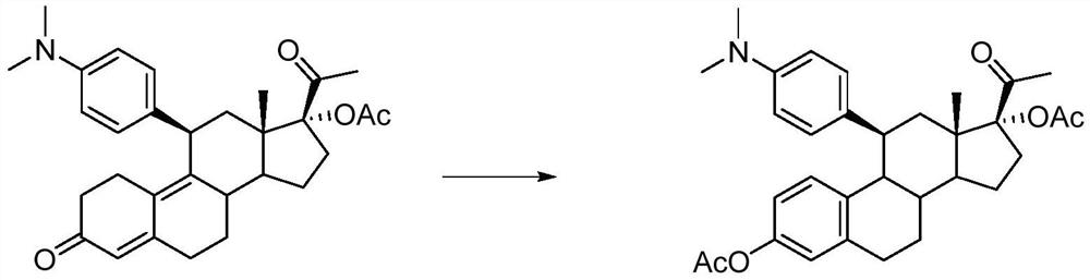 Preparation method of ulipristal acetate bulk drug impurities