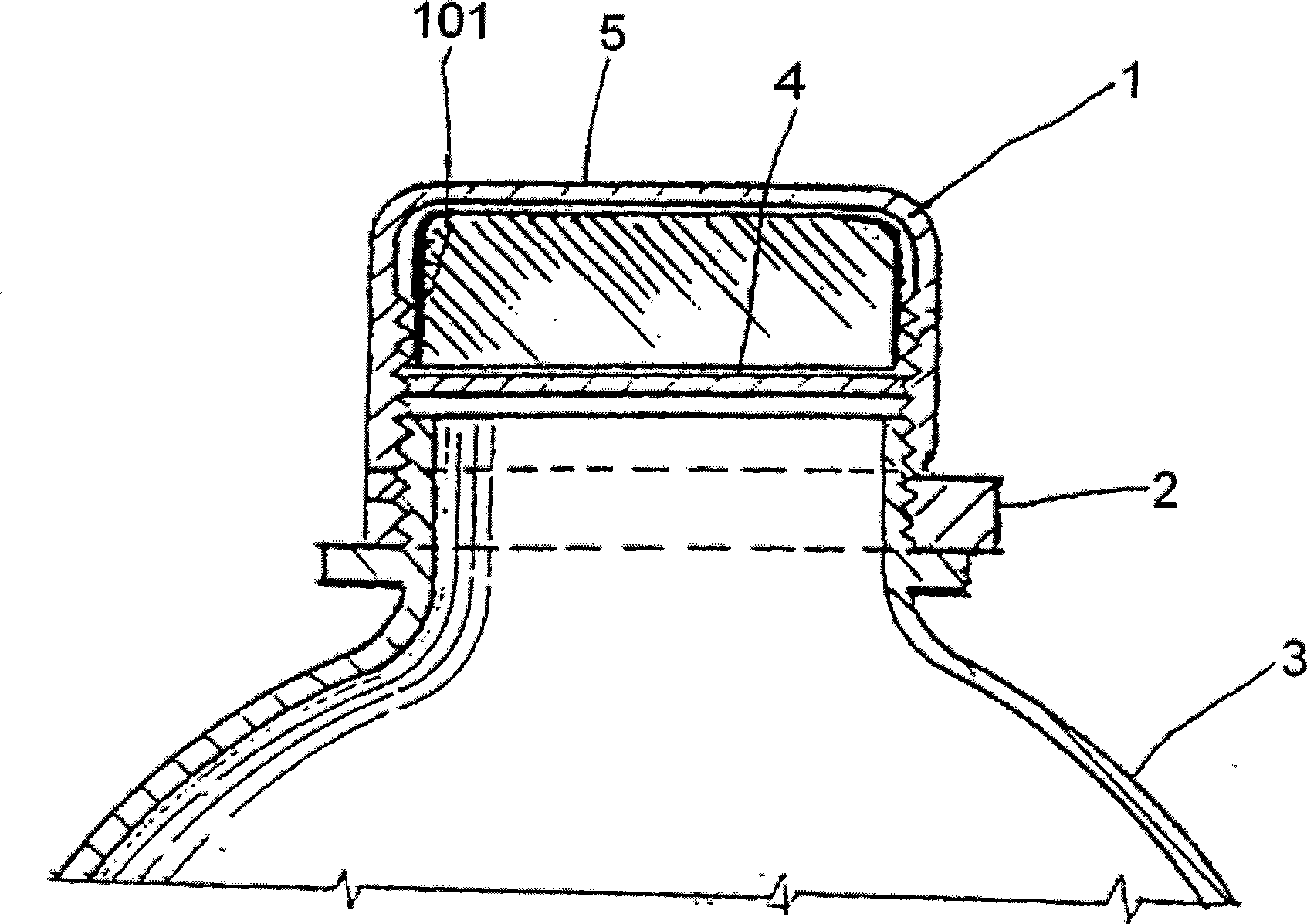 Structure capable of preventing liquid substance leakage in bottle cap