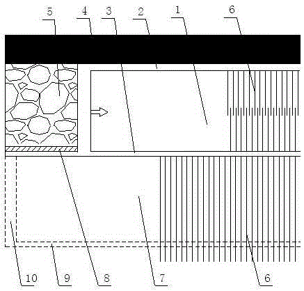 Coal seam gas method for gob-side entry retention and pre-drainage section of single low-permeability outburst coal seam