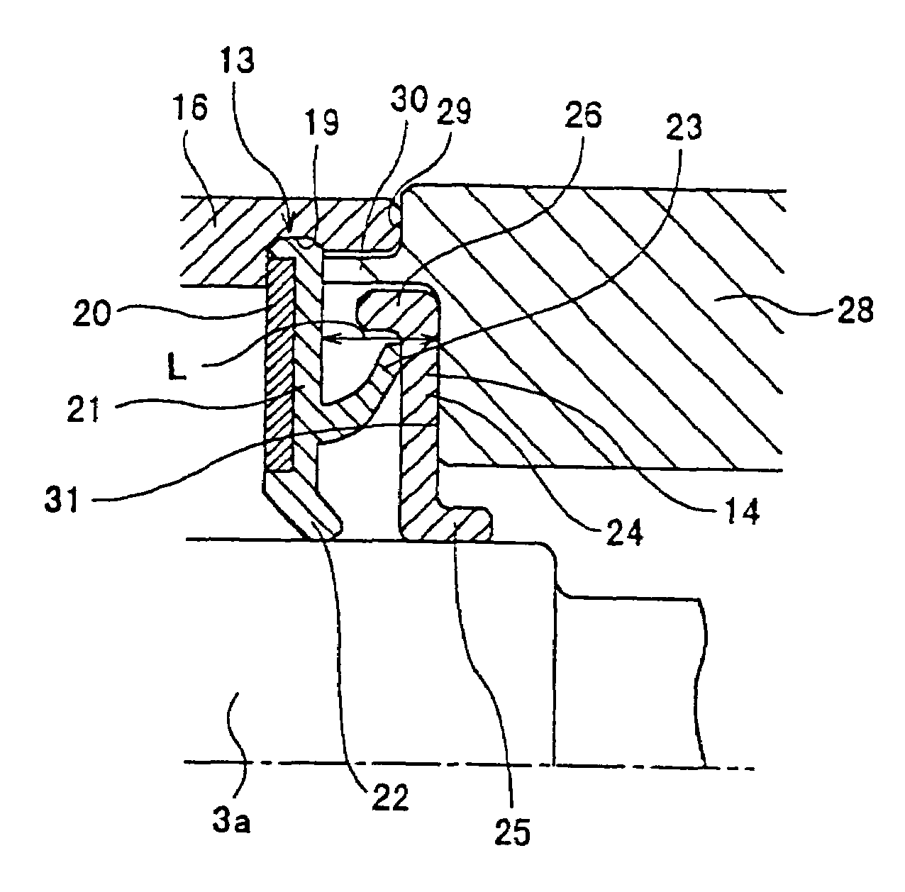 Seal device for water pump, rotation supporting device for water pump and assembly method for water pump