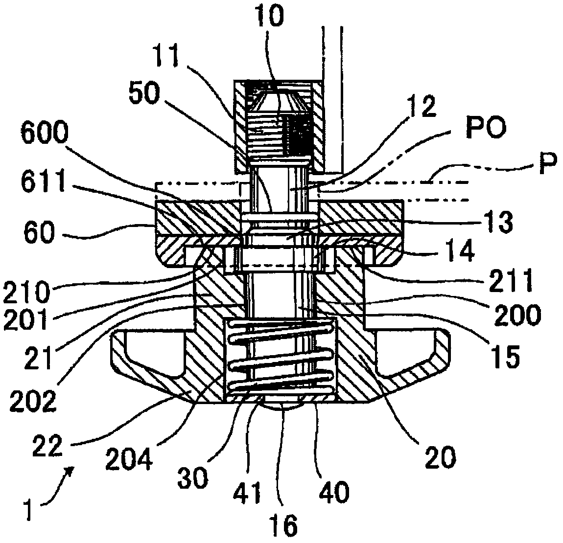 Bolt having a rotation preventing mechanism