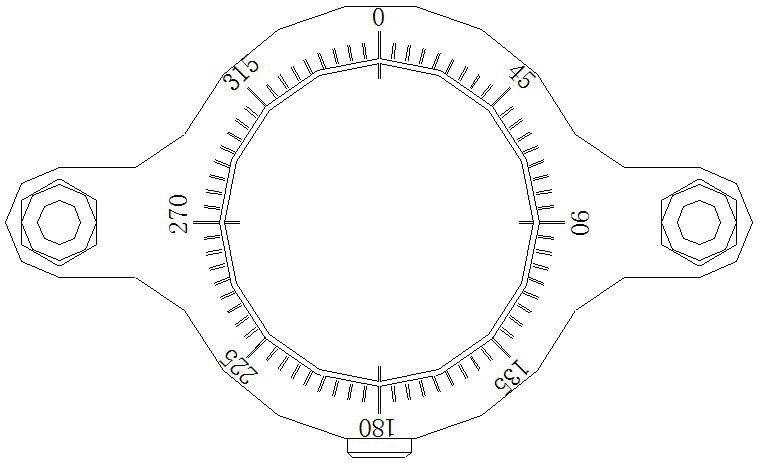 Contactor standby stroke test clamp and use method thereof