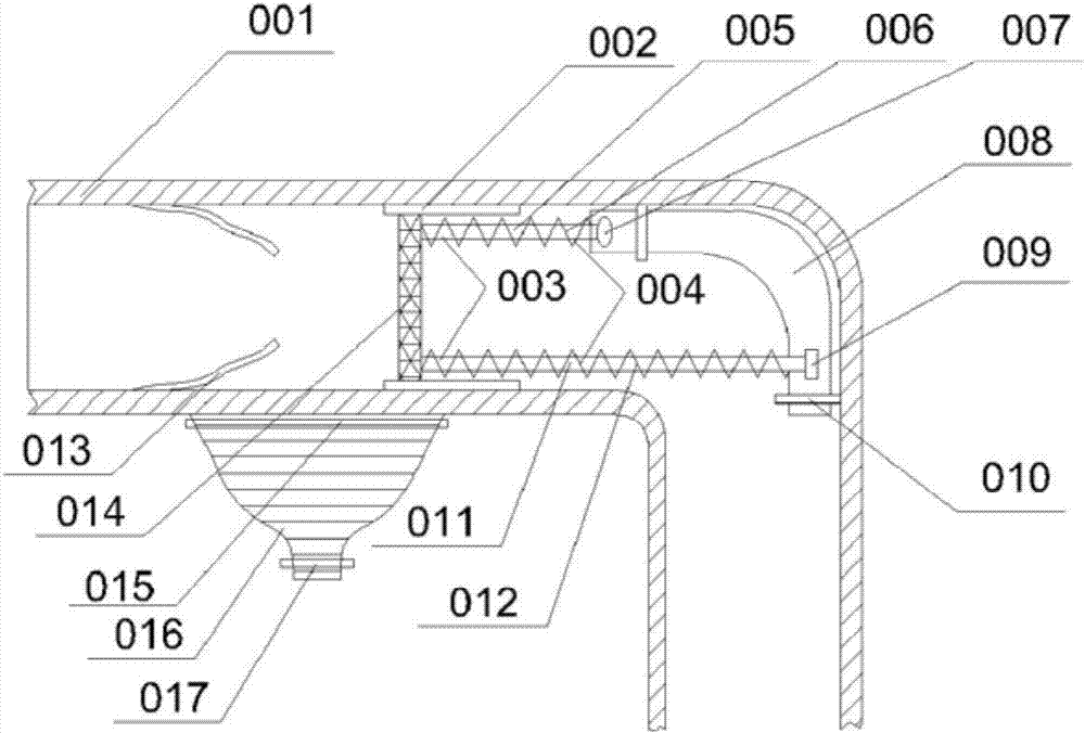 Special damping device used for elbow pipe of petroleum delivering pipeline