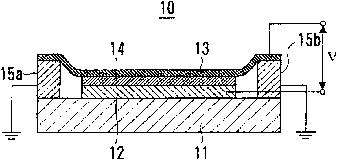 Variable capacitive element, variable capacitive device, and method for driving the variable capacitive element