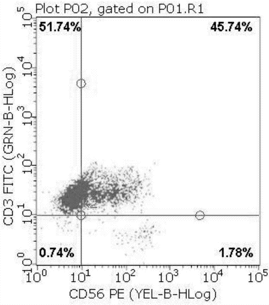 Inducing culture reagent for CIK (Cytokines Induced Killer) cells and culture method thereof