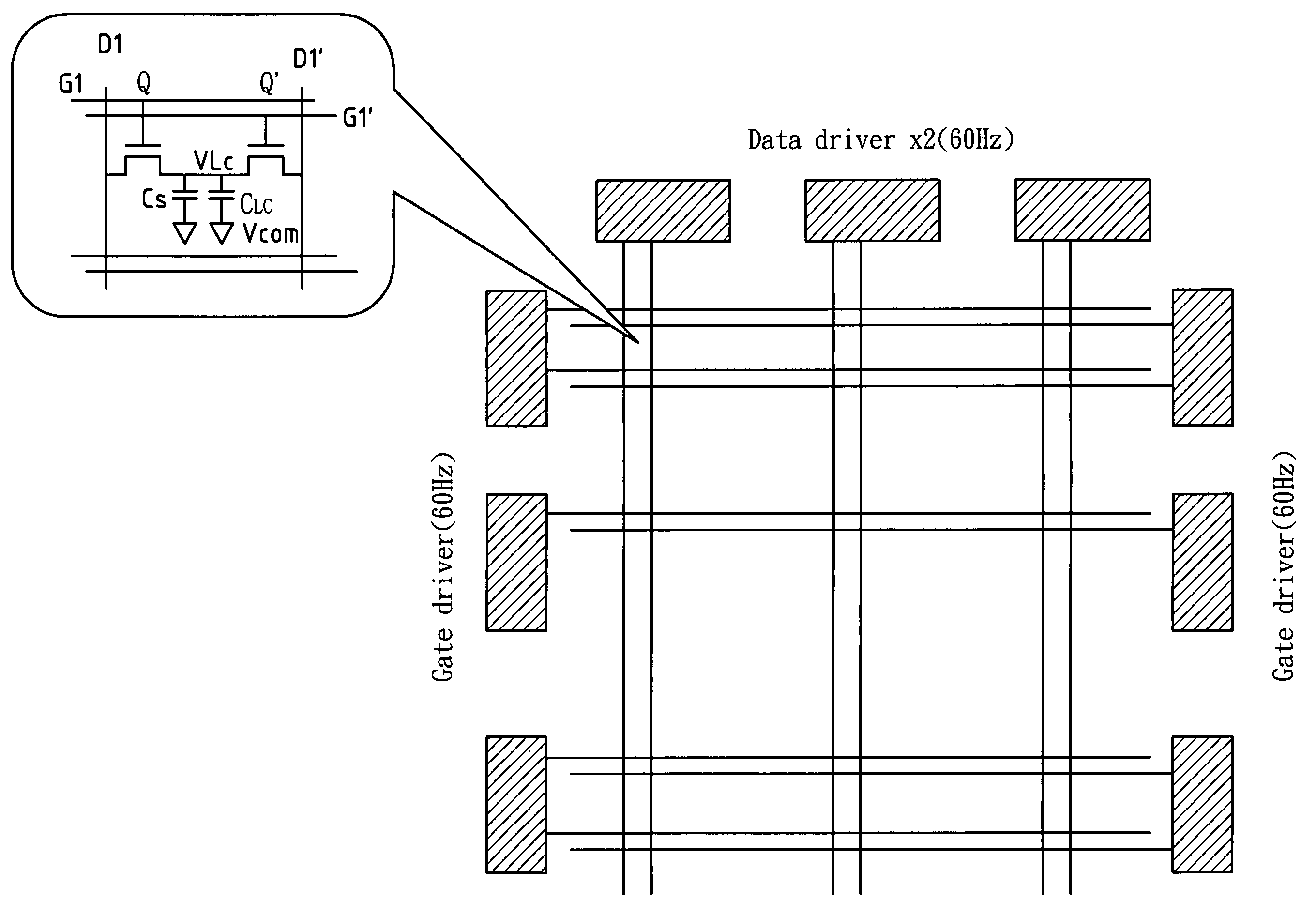 Method and device used for eliminating image overlap blurring phenomenon between frames in process of simulating CRT impulse type image display