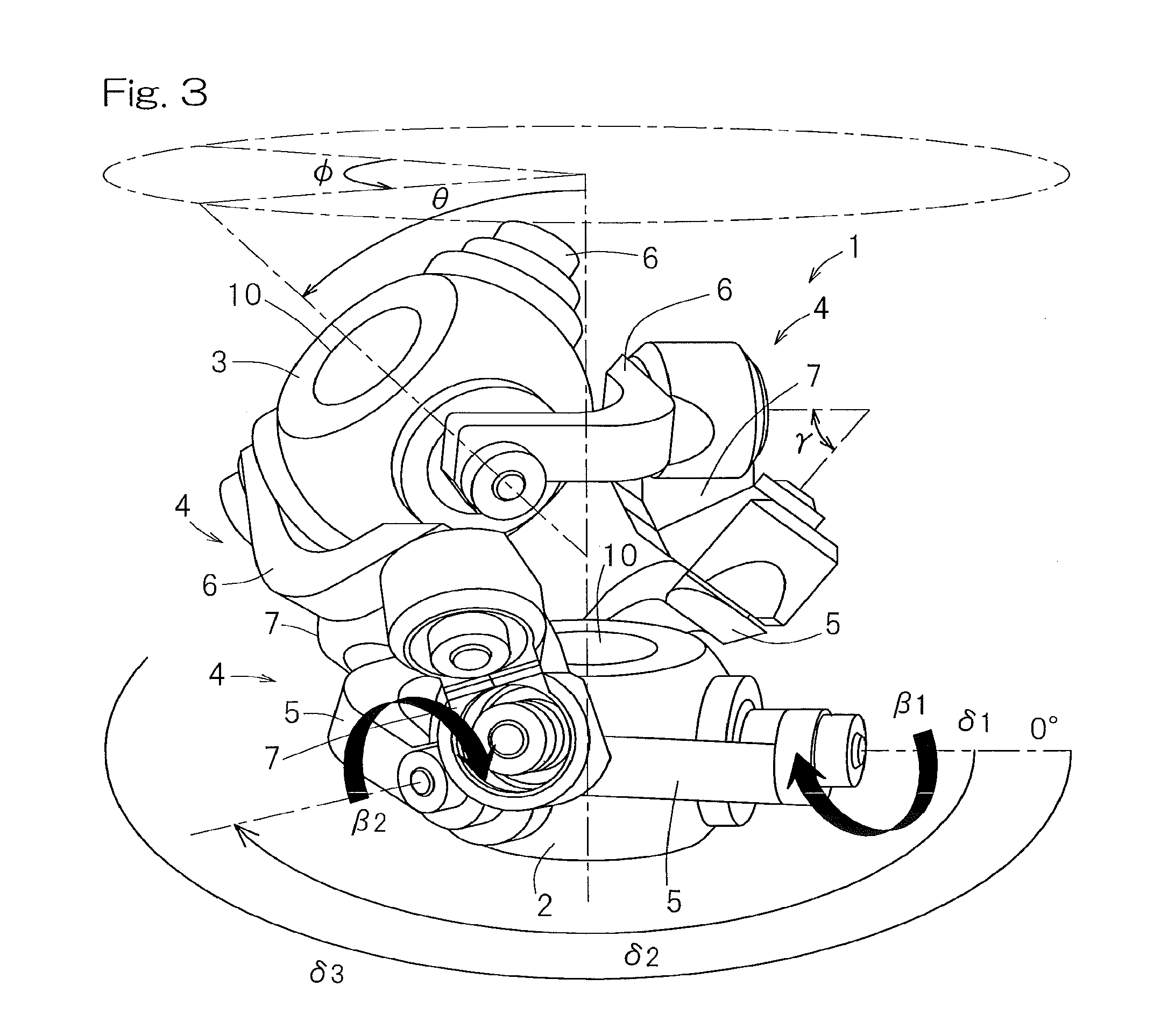 Parallel link mechanism, constant velocity universal joint, and link actuator