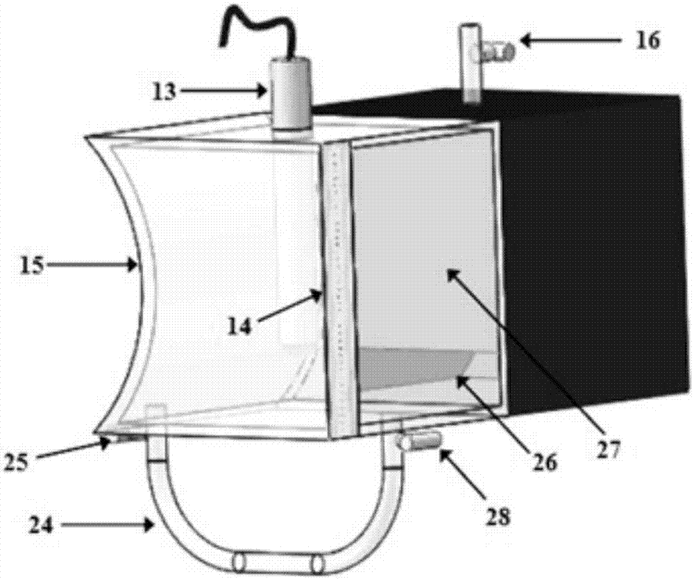 Experimental device and method for simulating influence of external pollutants on sediment incipient motion and deposition