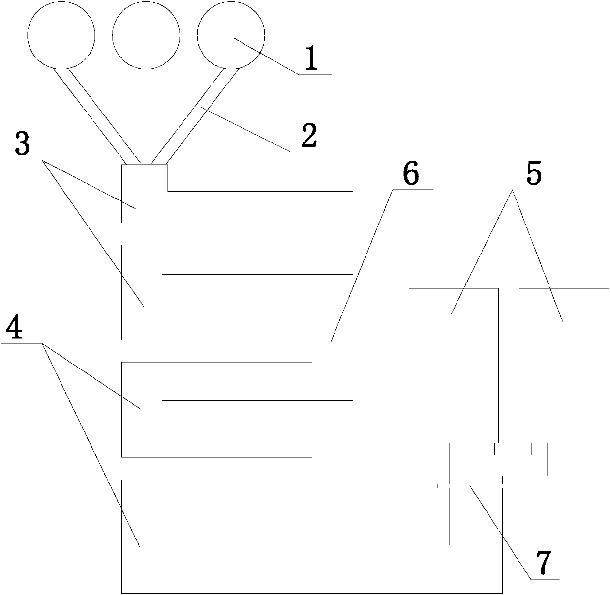 Multi-hierarchy ecological fish culturing method based on utilization of hot spring swimming pool waste water