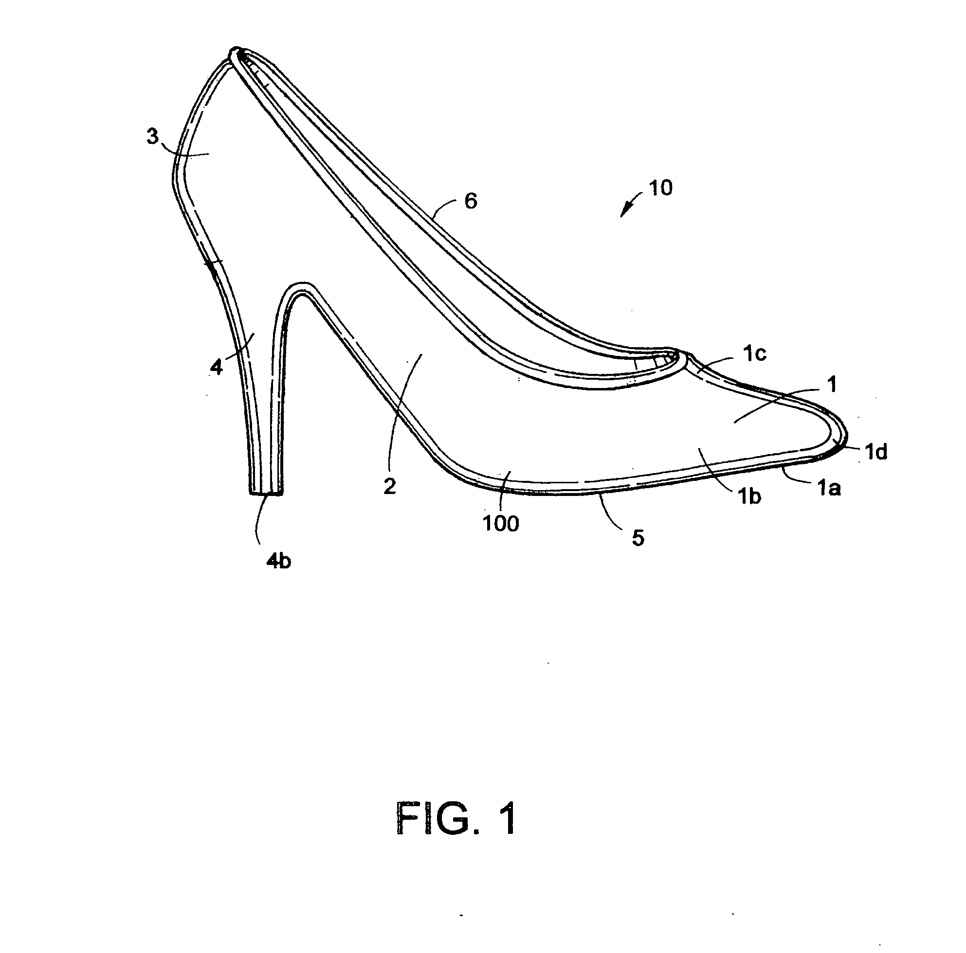 Form fitting cover for high heel shoes