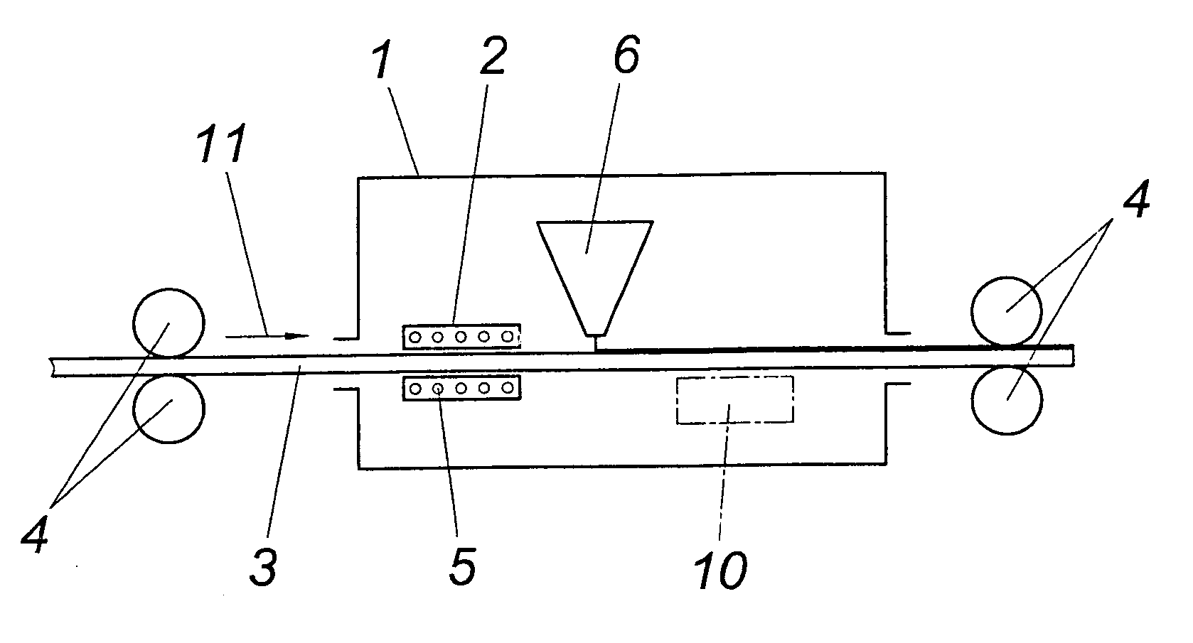 Method for producing a stratified composite material