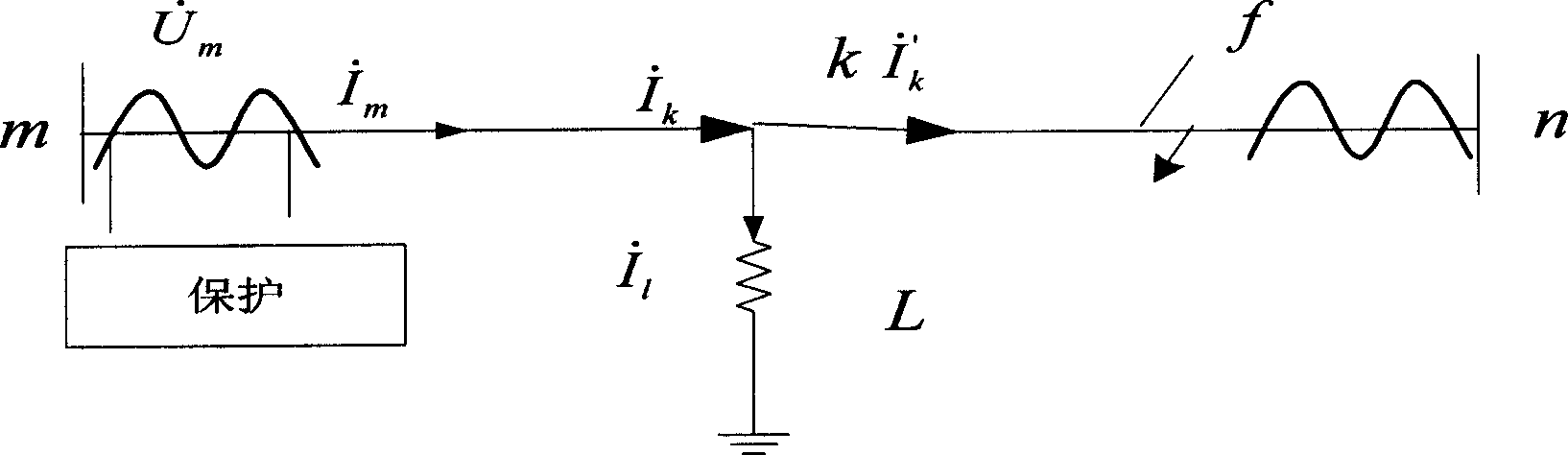 Method for realizing single-end fault range finding by utilizing long-line equation