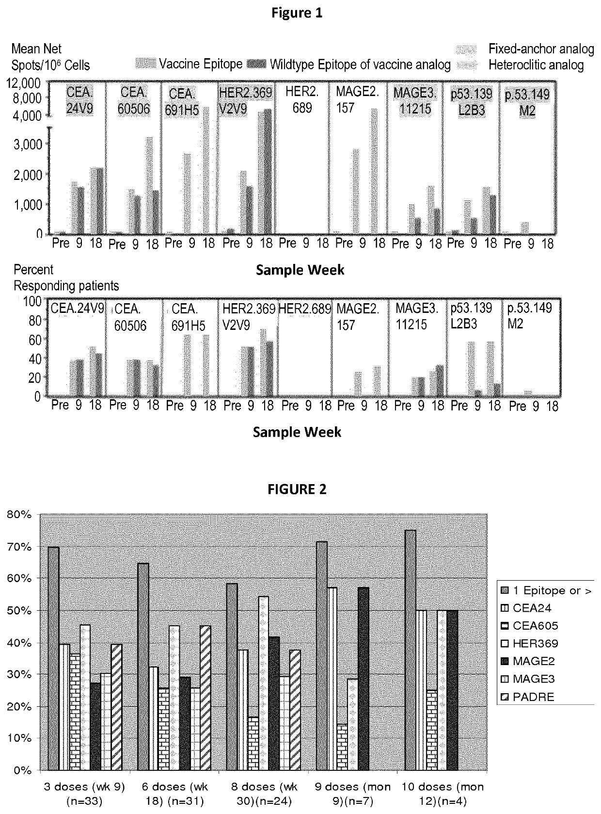 Method for inducing early T memory response with short peptides anti-tumor vaccine