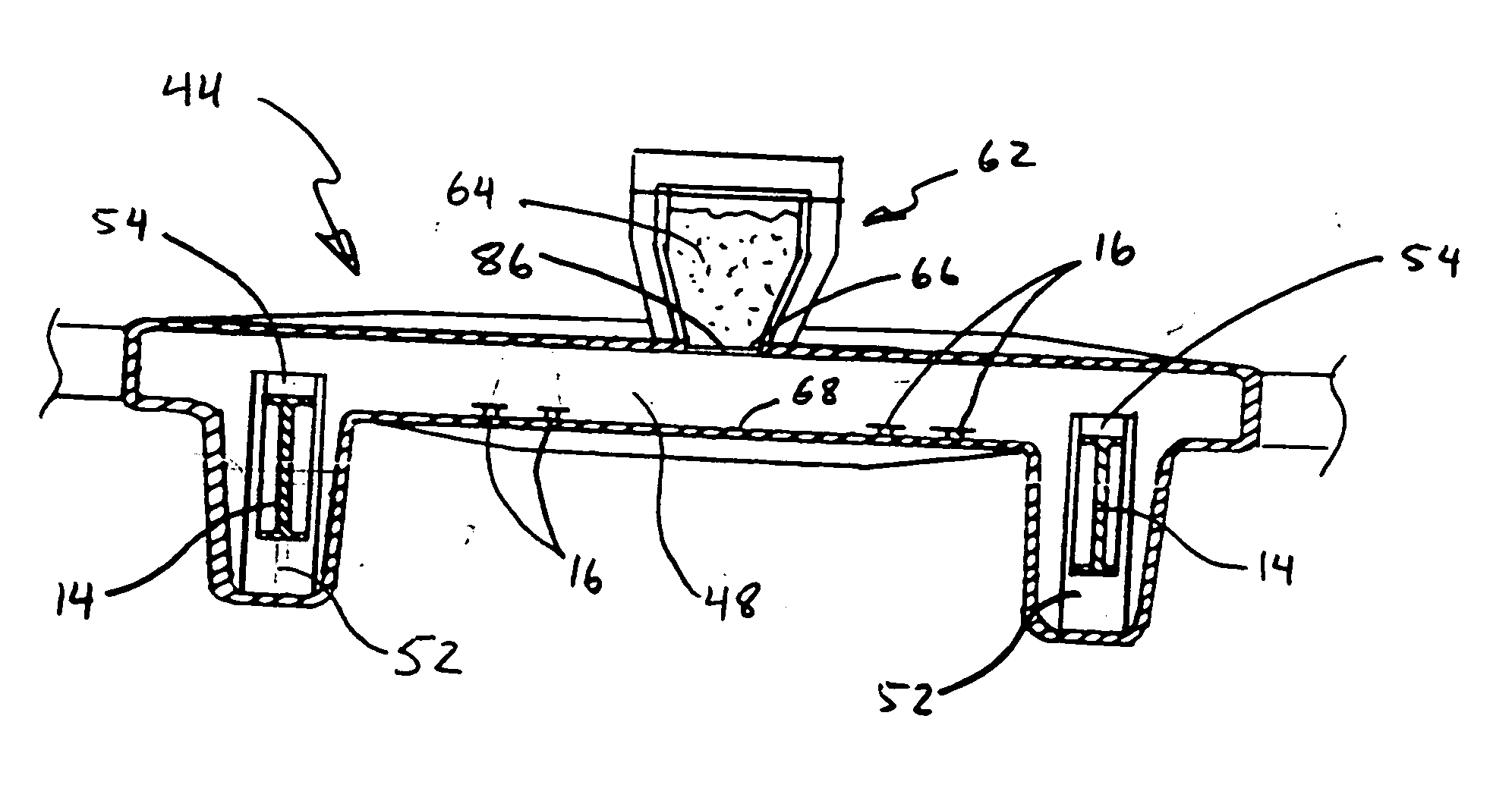 Molded article with foam-encased reinforcing member