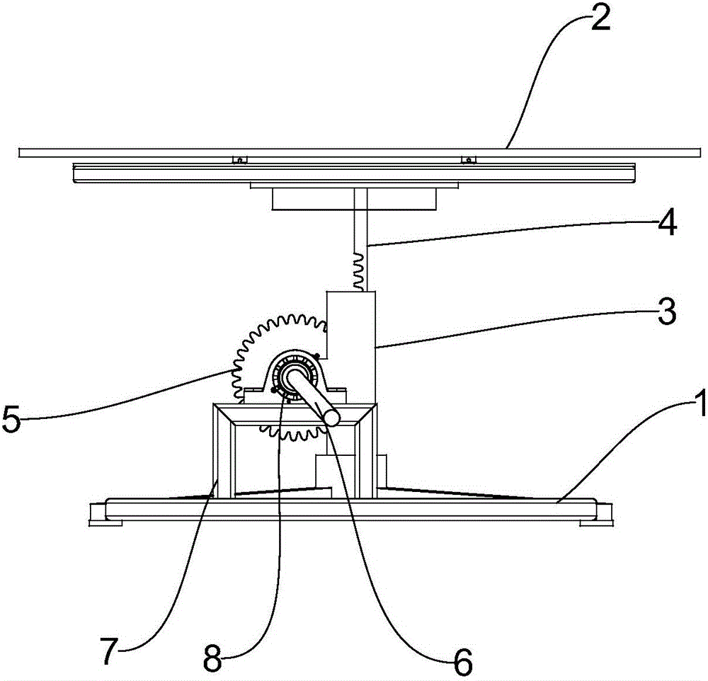 Lifting type dining table