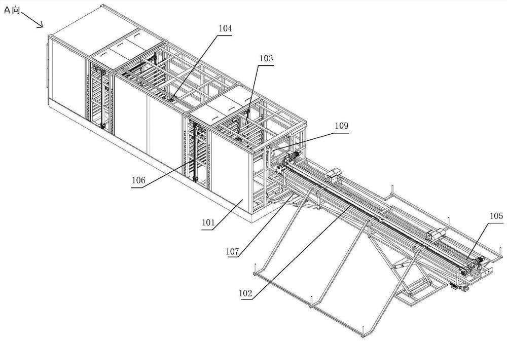 Oil pumping pipe rod storage, cleaning and maintenance system for drilling/workover treatment