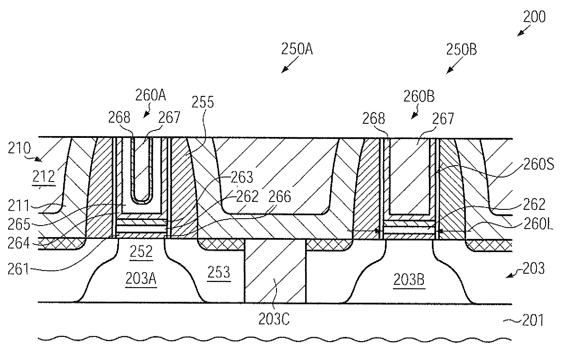 Work function adjustment in high-k metal gate electrode structures by selectively removing a barrier layer