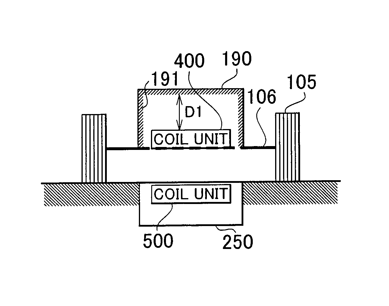 Non contact-power receiving/transmitting device and manufacturing method therefor