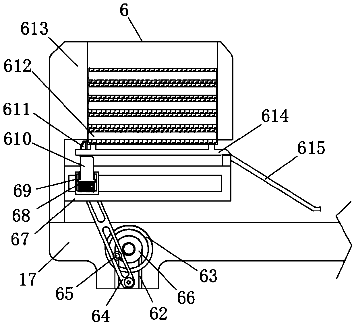 Thin-wall stainless steel pipe cutting machine capable of preventing scrap iron from splashing