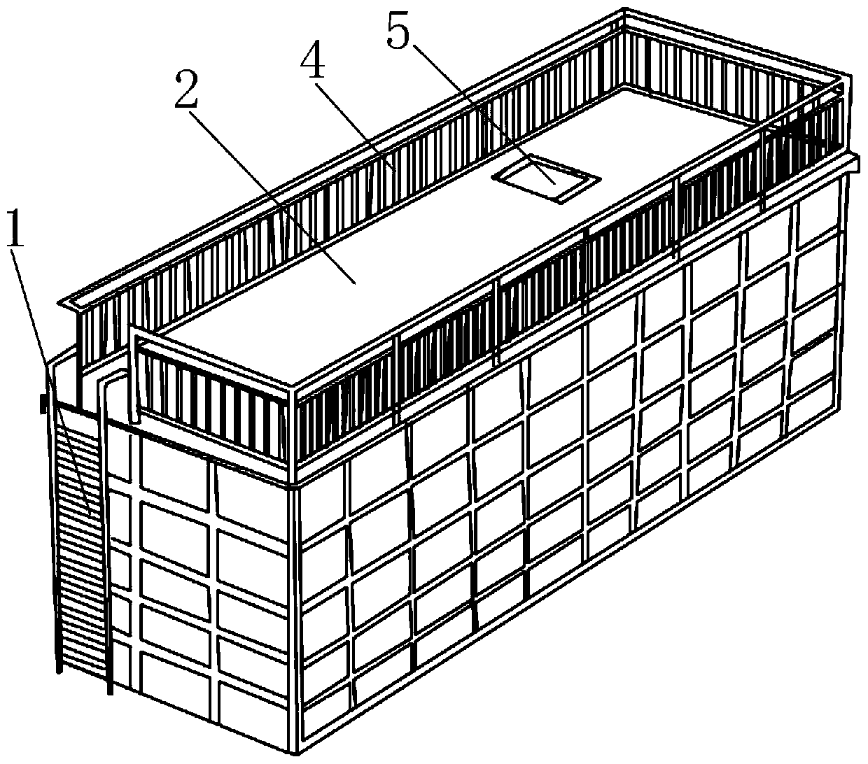 Glass fiber reinforced plastic acid storage tank and preparing method