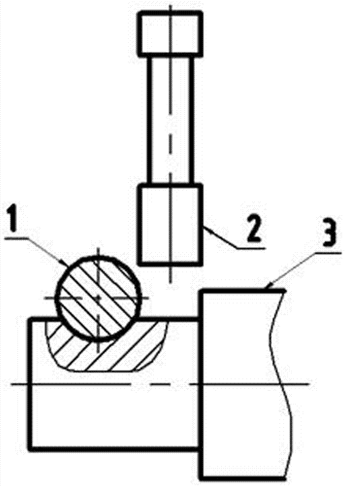 Detection tool and method for measuring axial position size of semicircular key slot of bent shaft