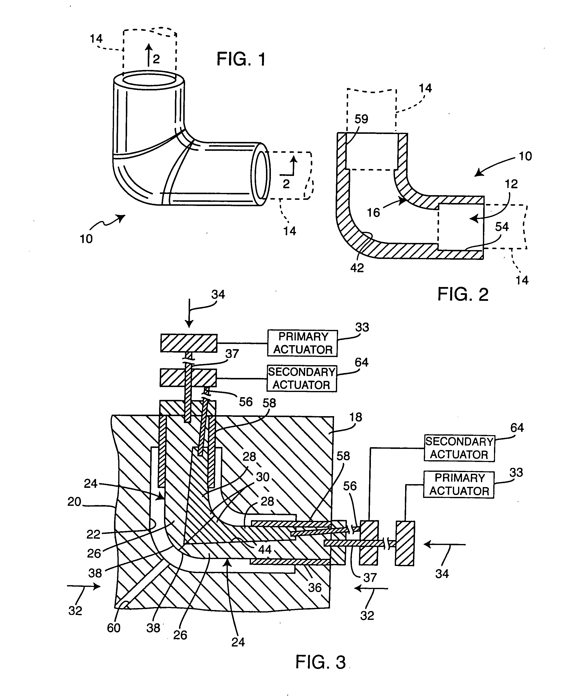 Molded plastic elbow