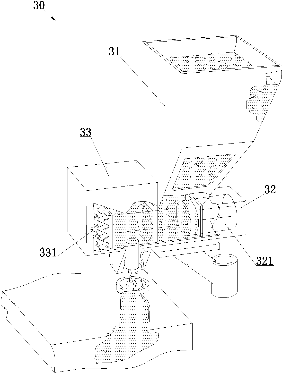 Scrape coating machine for edge banding