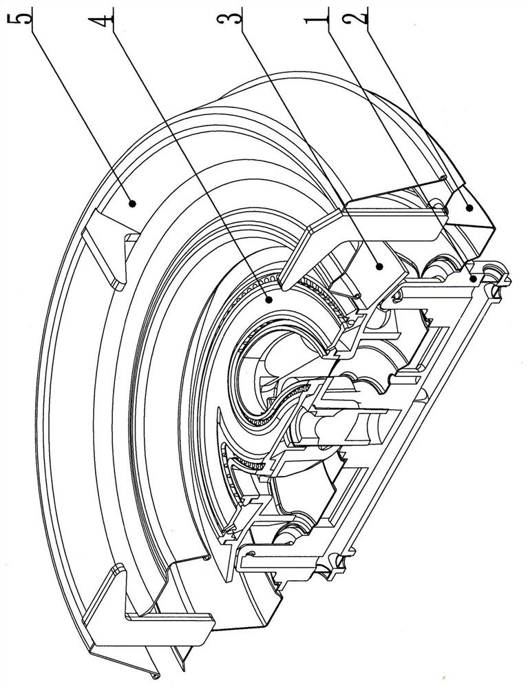 Tai Chi type rotary-fire stable-flame combustion system