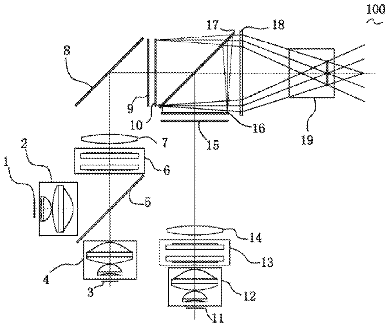 Two-piece LCD projector based on semi-field sequence display manner