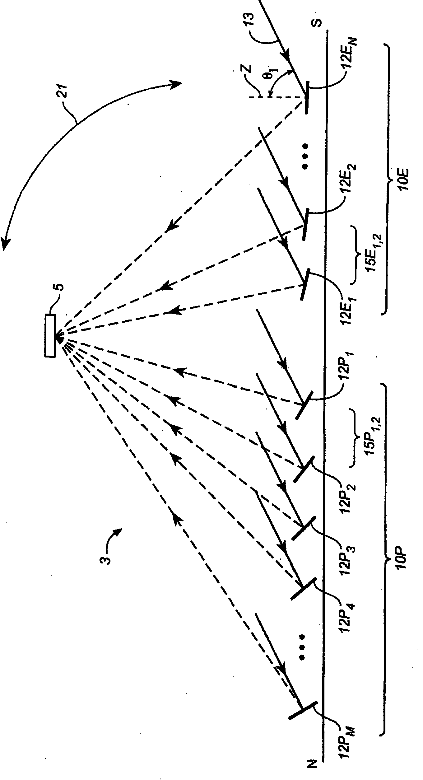 Linear fresnel solar arrays