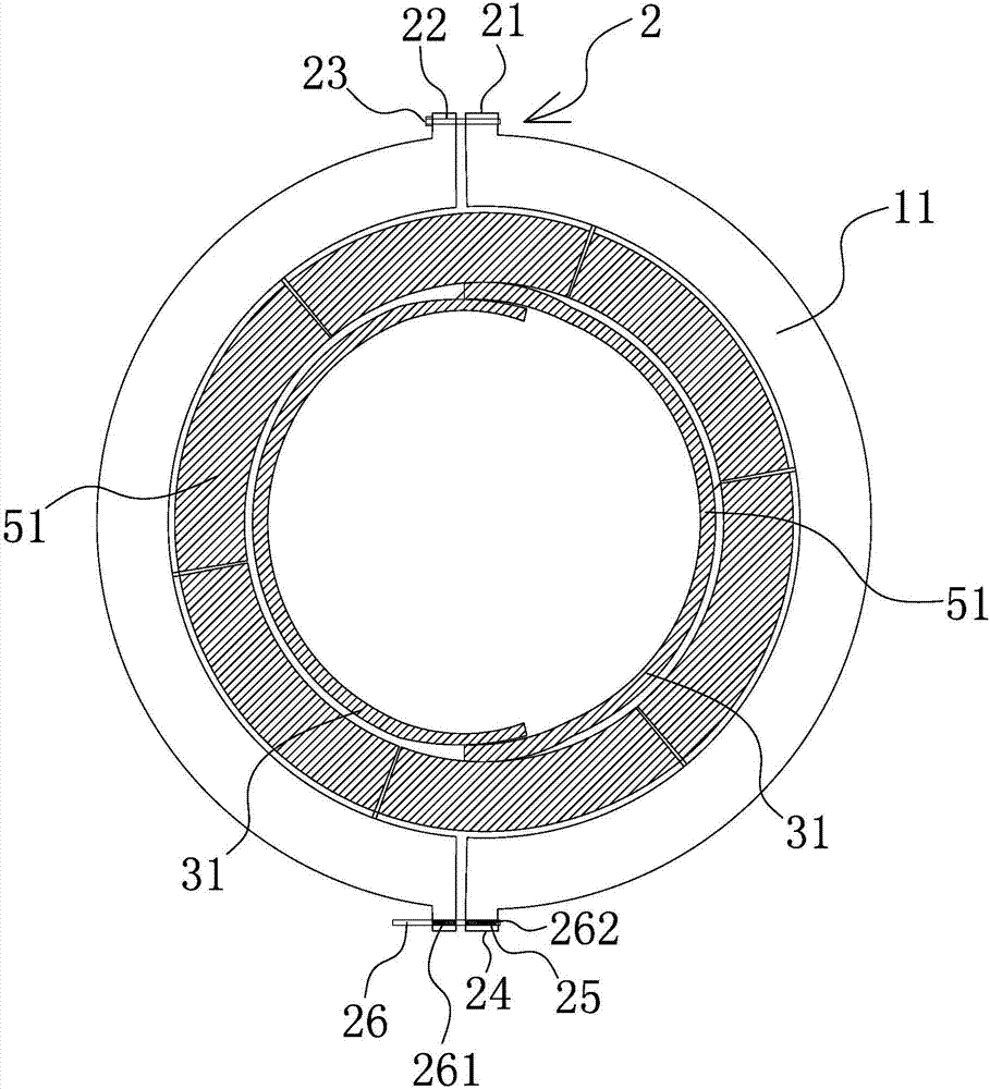 Unidirectional limiting mechanism of cicada larva capturing device