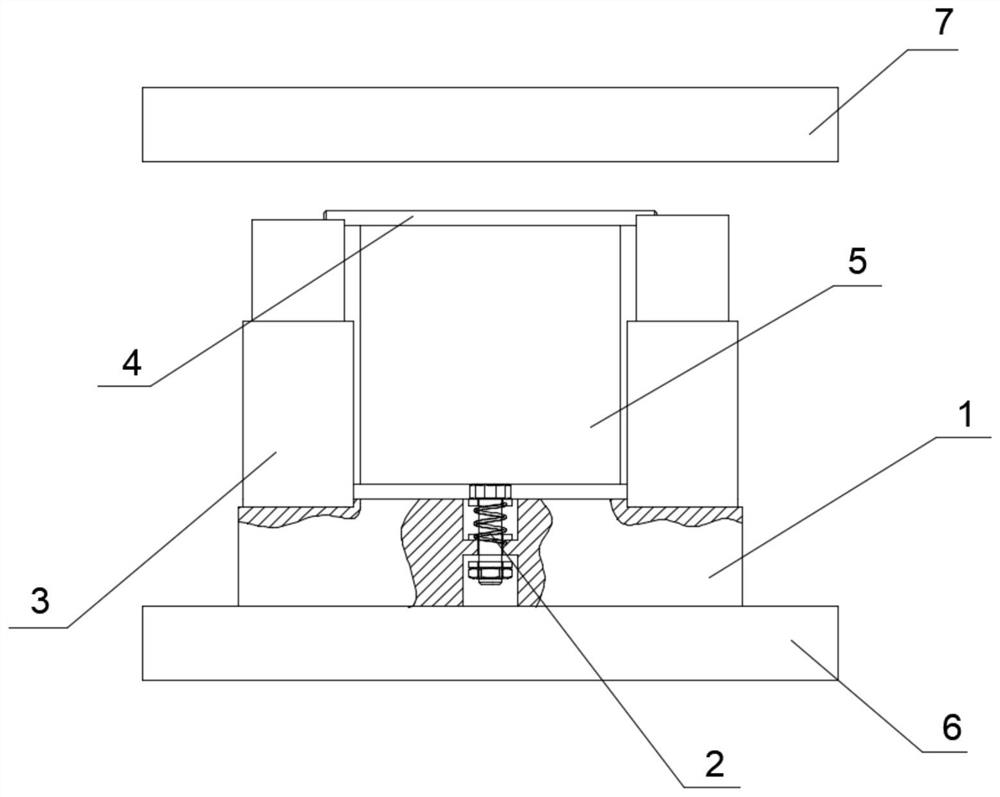 Cement mortar splitting tensile test tool