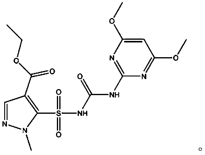 Herbicidal composition containing cyclosulfamuron, and application of herbicidal composition