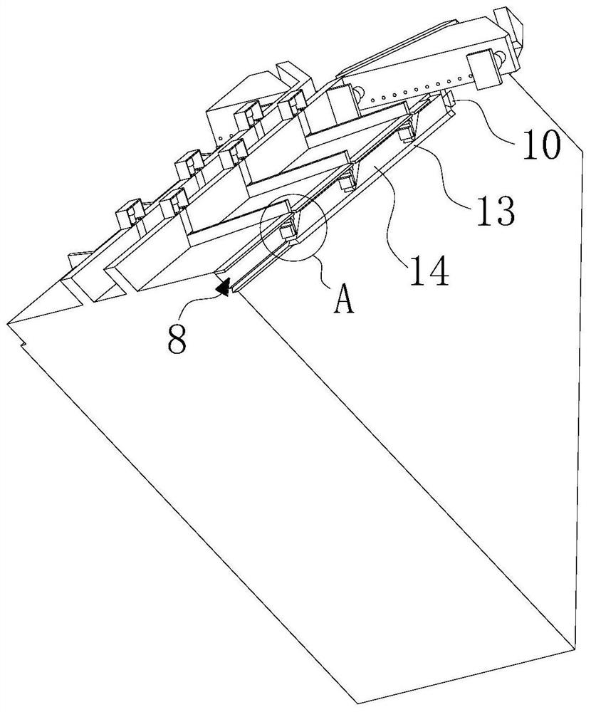 Concrete slope vegetation protection method applied to sponge city