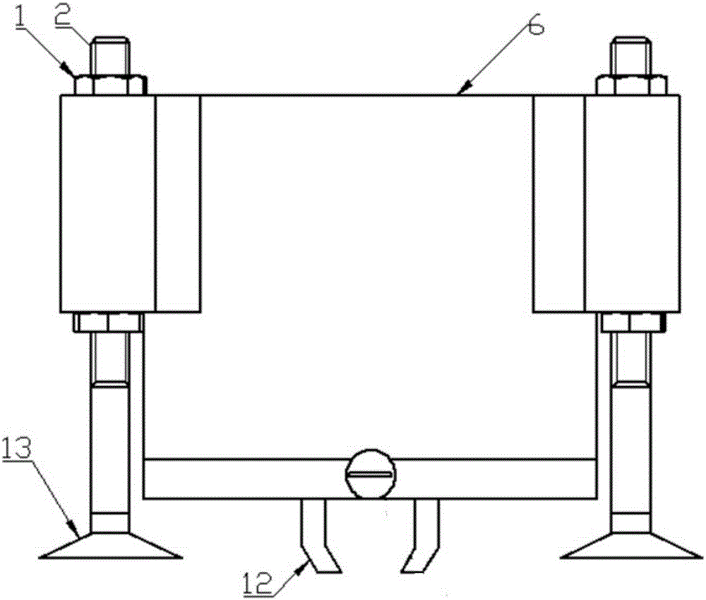 Portable probe fixing device with adjustable coupling pressure of ultrasonic stress measurement system