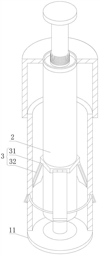 Annularly-sealed liquid sampling device and method for chemical detection