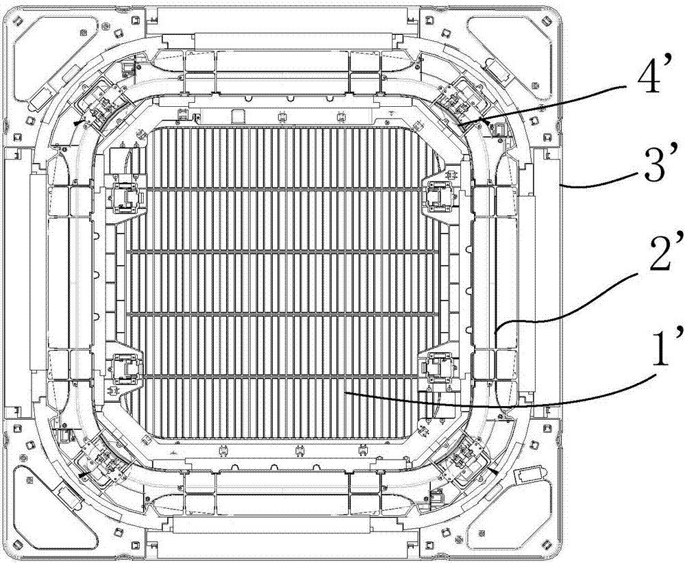 Ceiling-mounted air conditioner panel and ceiling-mounted air conditioner