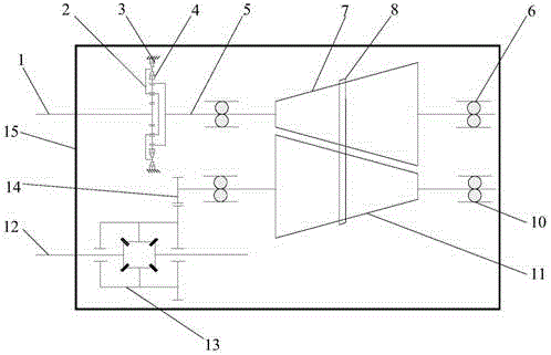 Inner contact cone ring type continuously variable transmission