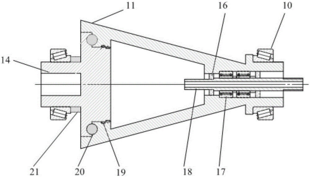 Inner contact cone ring type continuously variable transmission