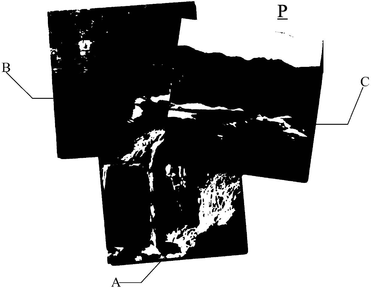 A kind of processing method and device for splicing pictures