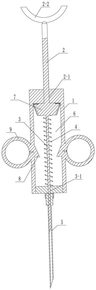 Fine puncture needle capable of controlling rebound of needle core by single hand