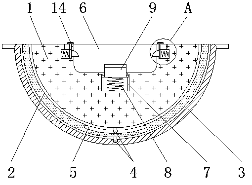 Adjustable 5G vehicle networking terminal fixing device