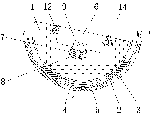 Adjustable 5G vehicle networking terminal fixing device