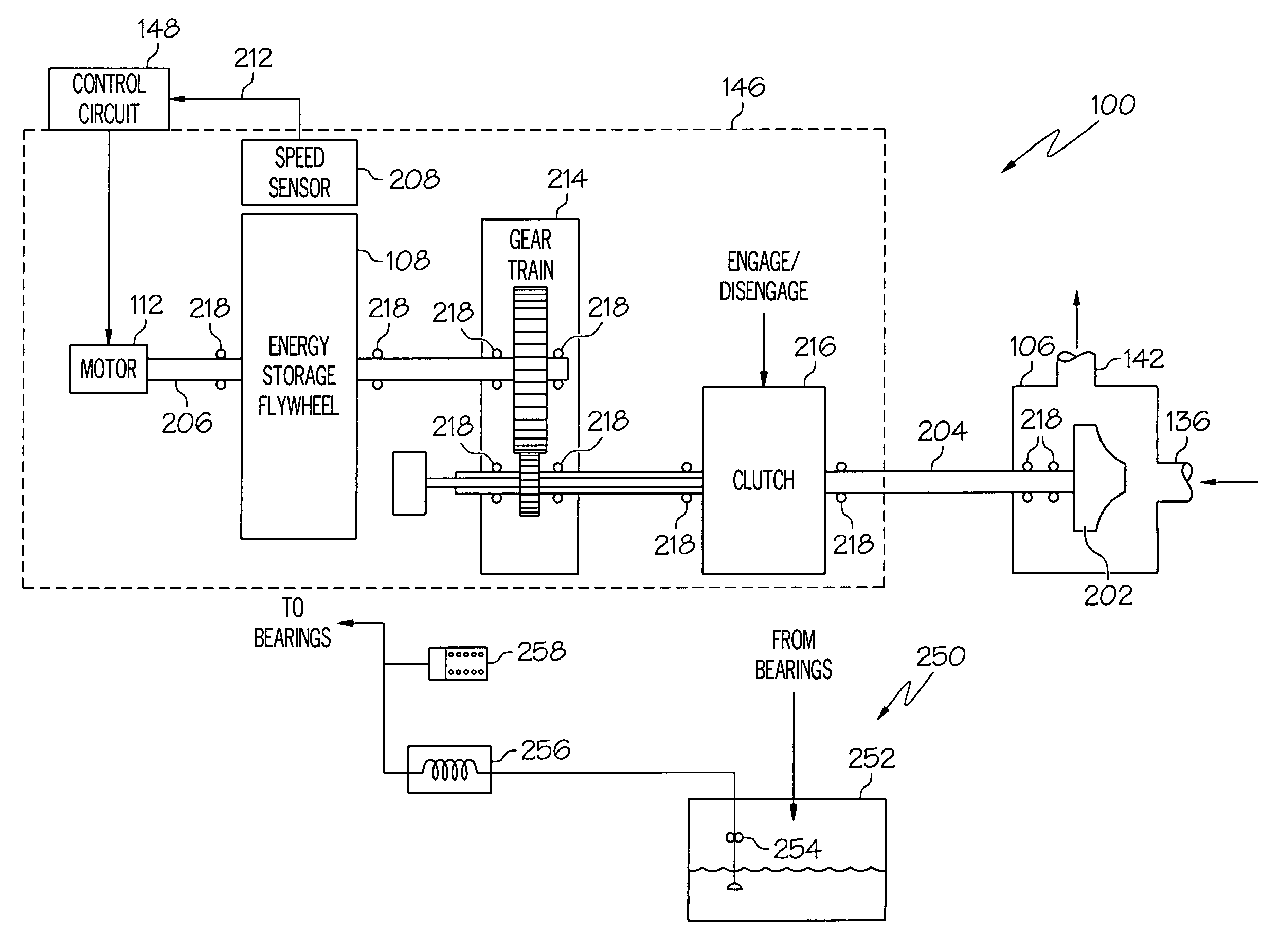 Submersible vehicle object ejection system using a flywheel driven boost pump