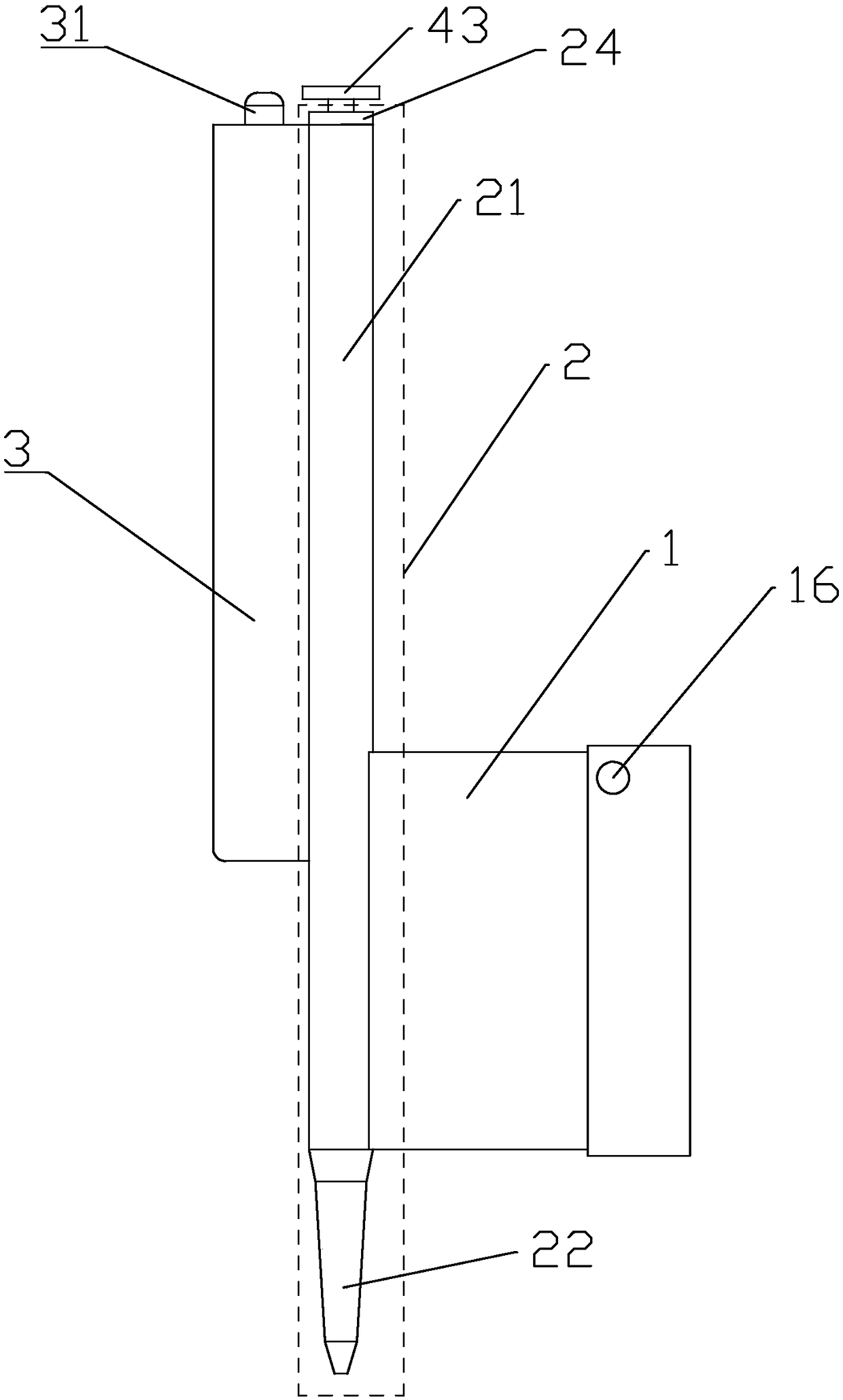 Auxiliary acupuncture needle feeding device driven by mechanical and electromagnetic hybrid power