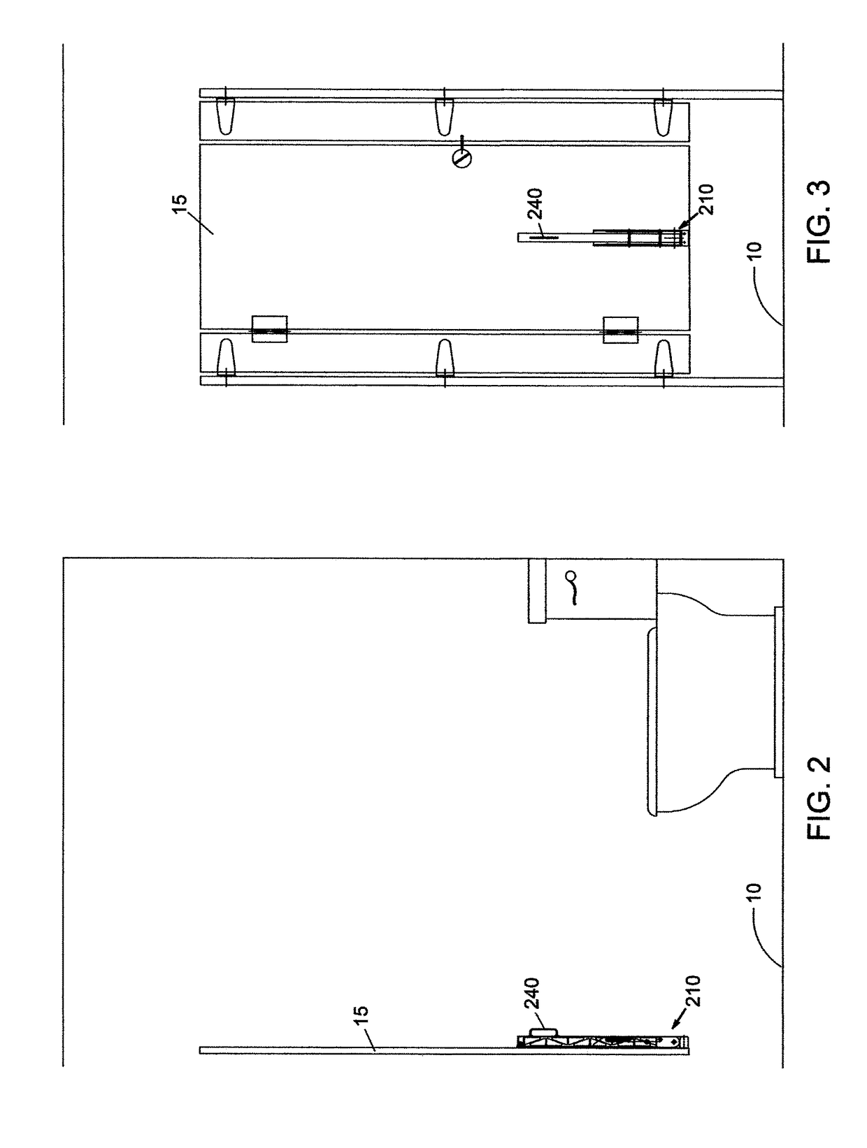 Slacks valet mechanism for a lavatory