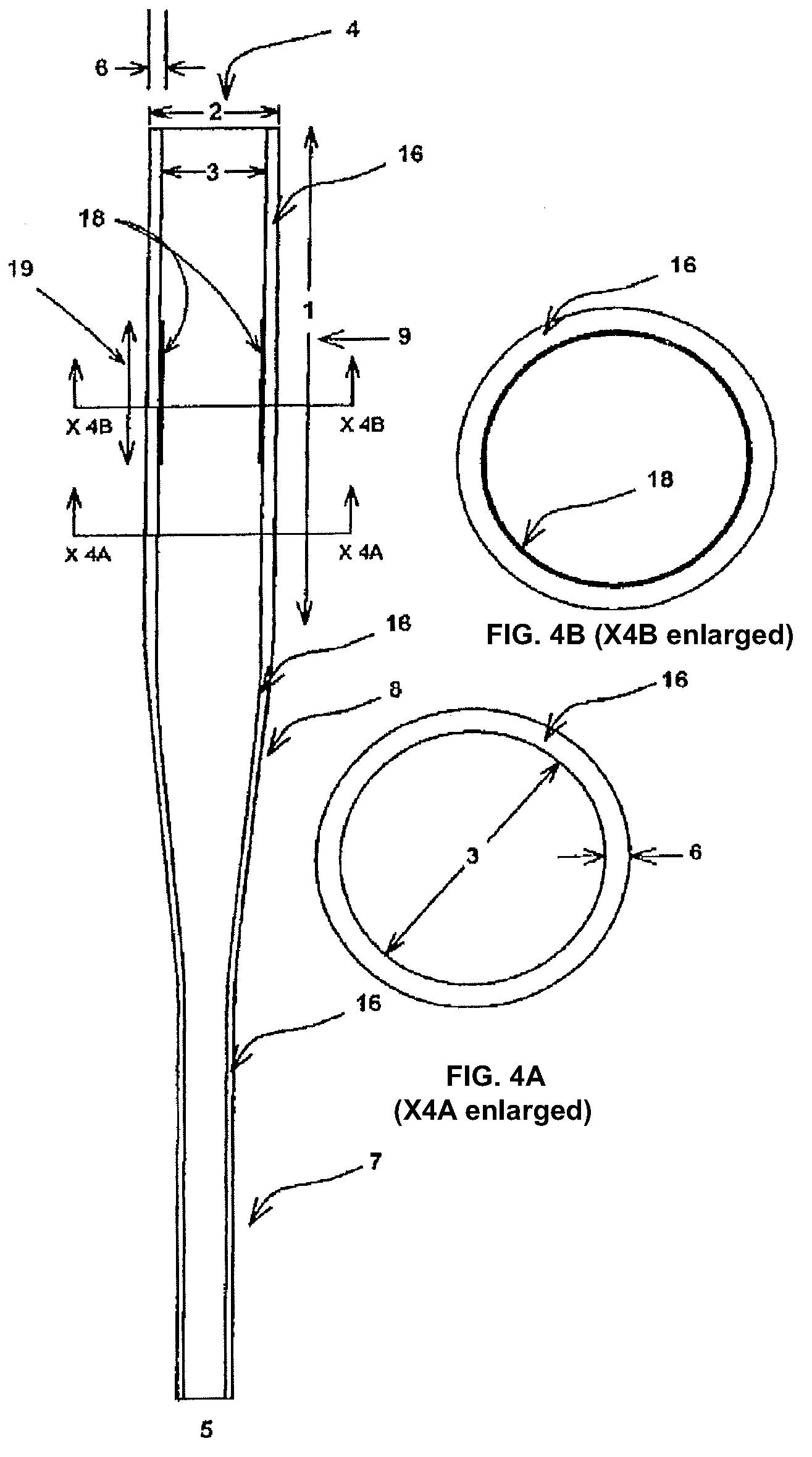 Tubular baseball bats with variable stiffened barrels